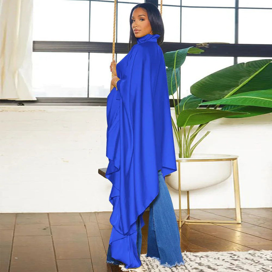 Cape Chemise Oversize Fluide Femme – Style Chic & Moderne – Manches Amples